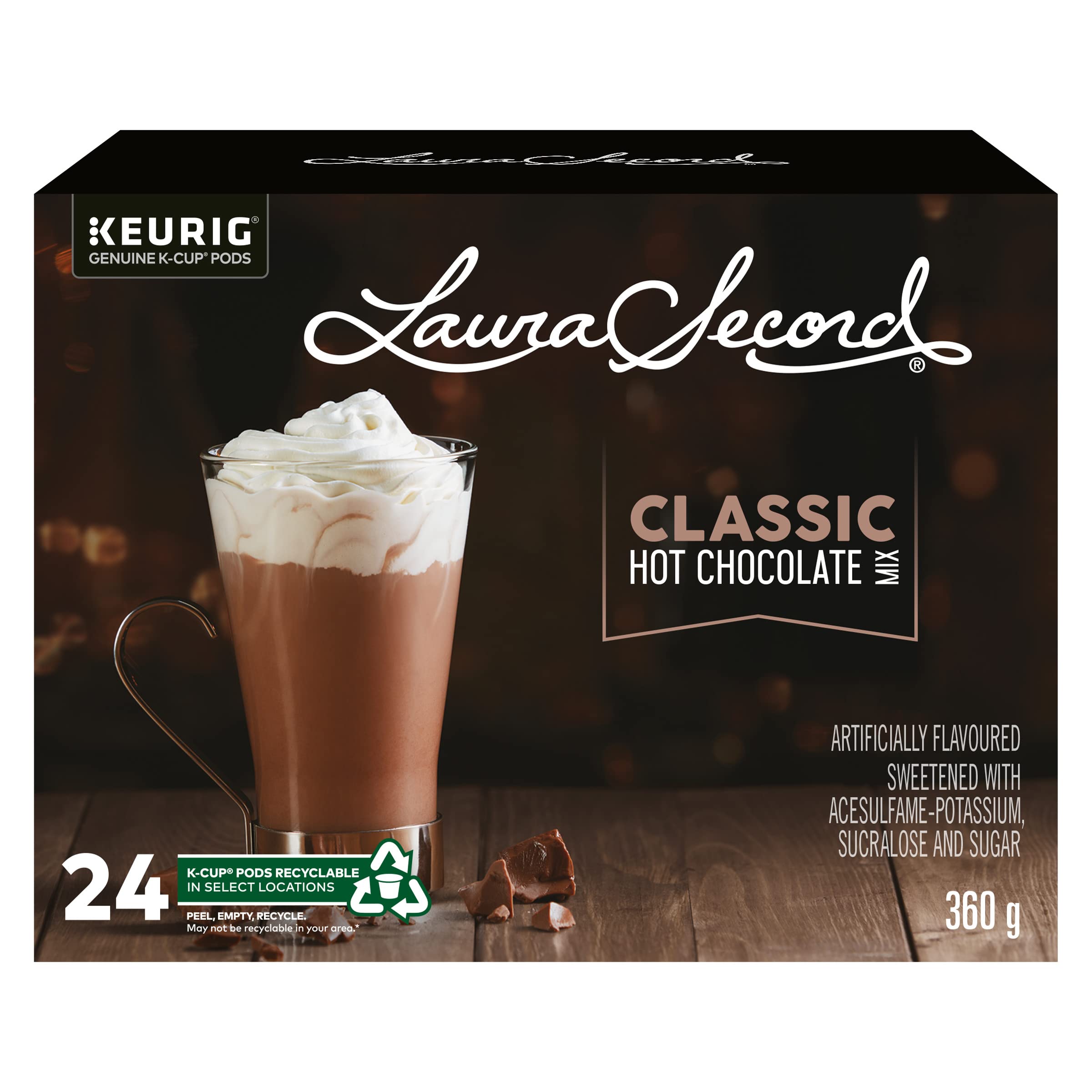 Amazon.com: Laura Secord Hot Chocolate Mix K-Cups for Keurig